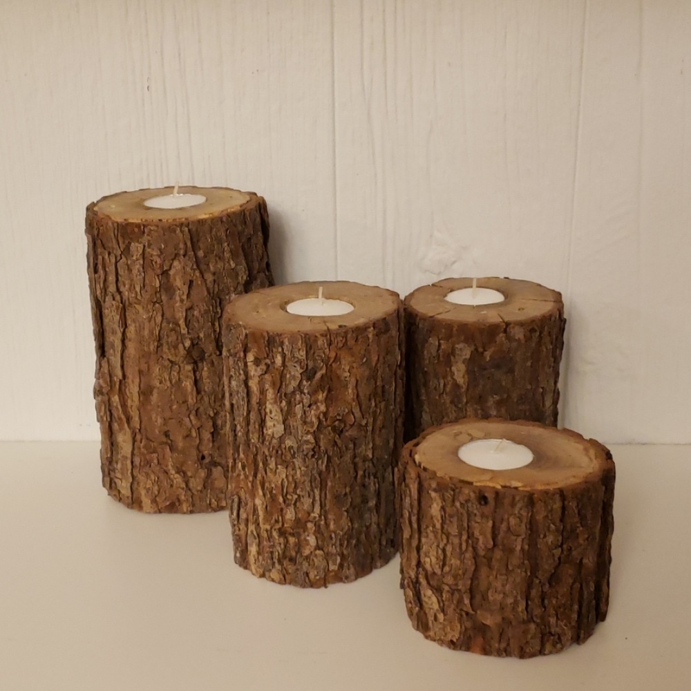 Wood candles